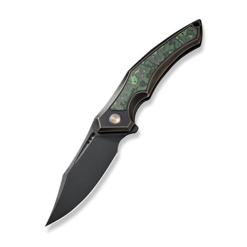 Nóż składany WE Knife Orpheus LE No 081/155 Bronze / Black Titanium / Jungle Wear Fat Carbon Fiber, Black Stonewashed CPM 20CV ( WE Knife
