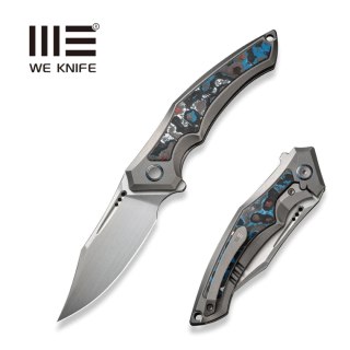 Nóż składany WE Knife Orpheus LE No 104/155 Gray Titanium / Nebula Fat Carbon, Hand Rubbed Satin CPM 20CV (WE23009-4) WE Knife