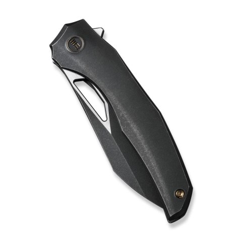 Nóż składany We Knife Ignio Black Titanium, Black Stonewashed / Satin CPM 20CV by Toni Tietzel (WE22042B-1) WE Knife