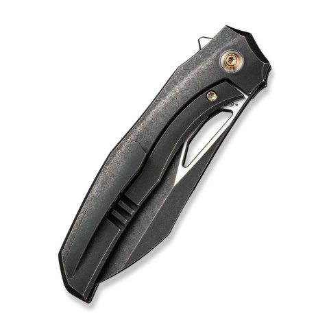 Nóż składany We Knife Ignio Black Titanium, Black Stonewashed / Satin CPM 20CV by Toni Tietzel (WE22042B-1) WE Knife
