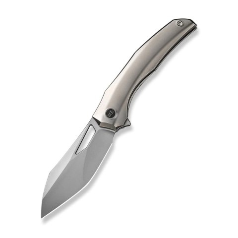 Nóż składany We Knife Ignio Polished Bead Blasted Titanium, Silver Bead Blasted CPM 20CV by Toni Tietzel (WE22042B-4) WE Knife
