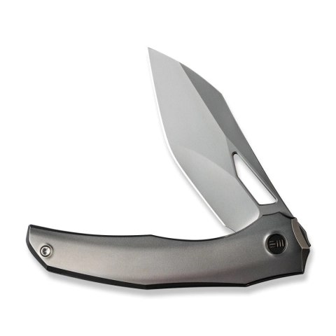 Nóż składany We Knife Ignio Polished Bead Blasted Titanium, Silver Bead Blasted CPM 20CV by Toni Tietzel (WE22042B-4) WE Knife