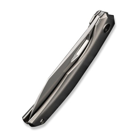 Nóż składany We Knife Ignio Polished Bead Blasted Titanium, Silver Bead Blasted CPM 20CV by Toni Tietzel (WE22042B-4) WE Knife