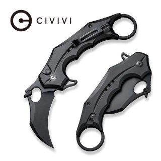 Nóż składany karambit Civivi Incisor II Black Aluminium, Black Nitro-V (C16016B-1) Civivi by WE Knife