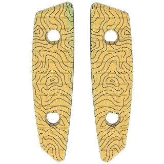 Okładziny na rękojeść noża Turq Gear Map01 G10 Art Series Cubic Turq Gear