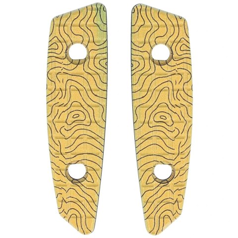 Okładziny na rękojeść noża Turq Gear Map01 G10 Art Series Cubic Turq Gear