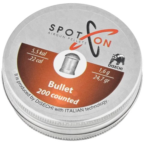 Śrut Spoton Bullet 5.5 mm, 200 szt. 1.60g/24.7gr Spoton by Disechi