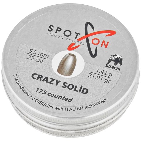 Śrut Spoton Crazy Solid Slug 22 5.5 mm, 175 szt. 1.42g/21.91gr Spoton by Disechi