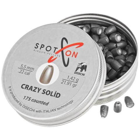 Śrut Spoton Crazy Solid Slug 22 5.5 mm, 175 szt. 1.42g/21.91gr Spoton by Disechi