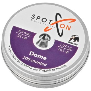 Śrut Spoton Dome 5.5 mm, 200 szt. 1.07g/16.5gr Spoton by Disechi