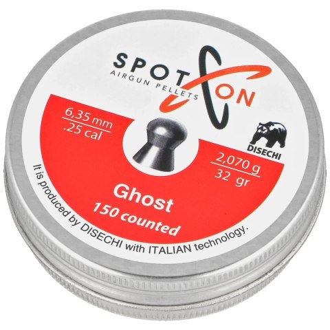 Śrut Spoton Ghost 6.35 mm, 150 szt. 2.07g/32.0gr Spoton by Disechi
