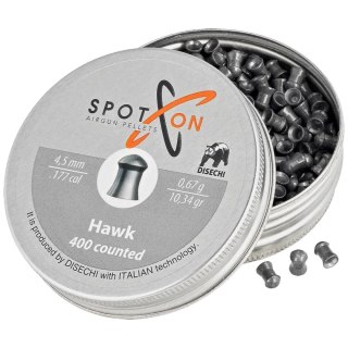 Śrut Spoton Hawk 4.5 mm, 400 szt. 0.67g/10.34gr Spoton by Disechi
