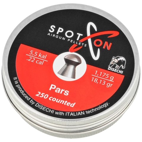 Śrut Spoton Pars 5.5 mm, 250 szt. 1.175g/18.13gr Spoton by Disechi