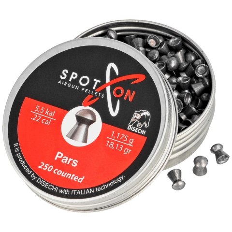Śrut Spoton Pars 5.5 mm, 250 szt. 1.175g/18.13gr Spoton by Disechi