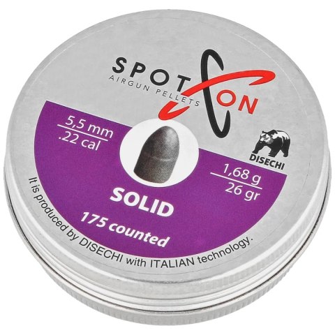 Śrut Spoton Solid 5.5 mm, 175 szt. 1.68g/26.0gr Spoton by Disechi