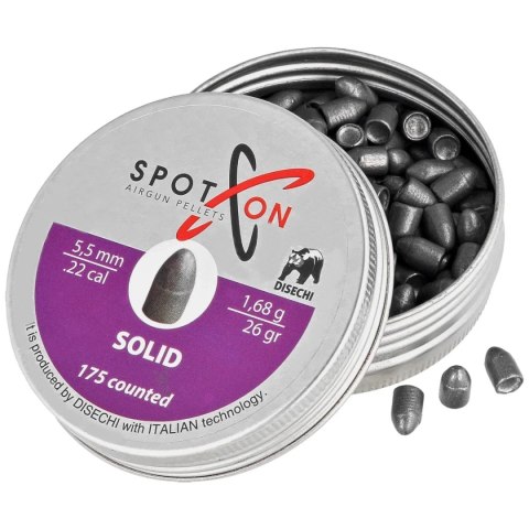 Śrut Spoton Solid 5.5 mm, 175 szt. 1.68g/26.0gr Spoton by Disechi