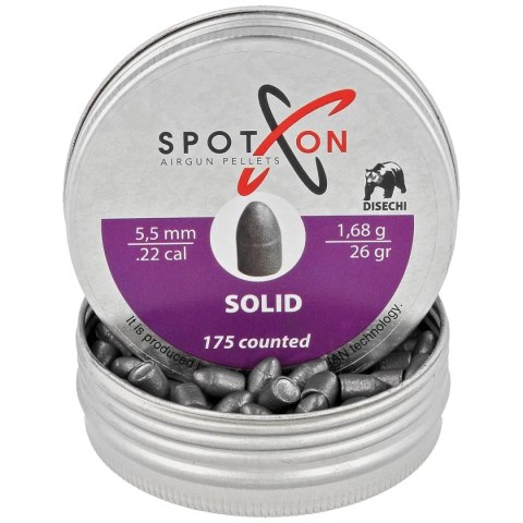 Śrut Spoton Solid 5.5 mm, 175 szt. 1.68g/26.0gr Spoton by Disechi