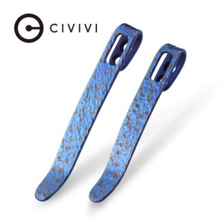Klips Civivi 2 szt. Flamed Blue/Golden Titanium 50mm/55mm (T002B) Civivi by WE Knife