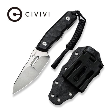 Nóż Civivi Propugnator Black G10, Stonewashed D2 by PG Knives (C23002-1) Civivi by WE Knife