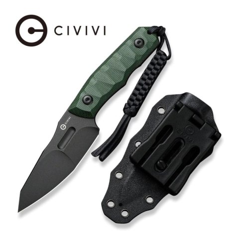 Nóż Civivi Propugnator Green Canvas Micarta, Black Stonewashed D2 by PG Knives (C23002-2) Civivi by WE Knife