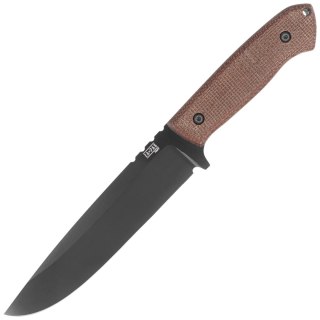 Nóż Za-Pas Expendable Brown Micarta, Black Cerakote NMV (EX-CE-M-BR) Za-Pas