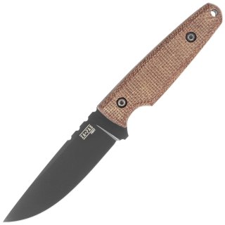 Nóż Za-Pas Handie Brown Micarta, Black Cerakote NMV (HAN-CE-M-BR) Za-Pas