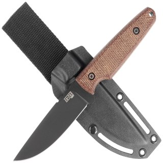 Nóż Za-Pas Handie Brown Micarta, Black Cerakote NMV (HAN-CE-M-BR) Za-Pas