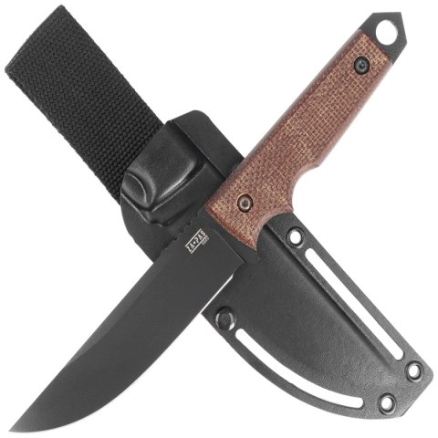 Nóż Za-Pas Urban Tactic Brown Micarta, Black Cerakote NMV (UT-CE-M-BR) Za-Pas