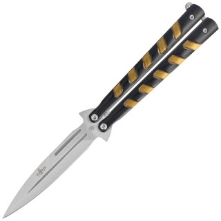 Nóż motylkowy Third Decor Habitat Balisong Black/Bronze Stainless Steel, Satin 420 (16100Y) Decor Habitat