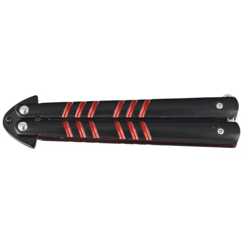 Nóż motylkowy Third Decor Habitat Balisong Black/Red Stainless Steel, Black 420 (16070R) Decor Habitat