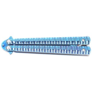 Nóż motylkowy Third Decor Habitat Balisong Blue Titanium Stainles Steel, Blue Titanium (16071A) Decor Habitat