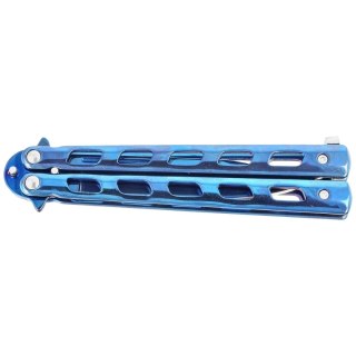 Nóż motylkowy Third Decor Habitat Balisong Blue Titanium Stainless Steel, Blue Titanium 420 (10967A) Decor Habitat