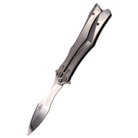 Nóż motylkowy Third Decor Habitat Balisong Chrome Stainless Steel, Chrome 420 (K2818CR) Decor Habitat