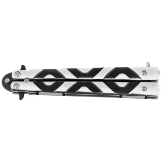 Nóż motylkowy Third Decor Habitat Balisong Grey/Black Aluminium, Black 420 (12313) Decor Habitat
