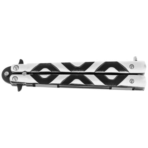 Nóż motylkowy Third Decor Habitat Balisong Grey/Black Aluminium, Black 420 (12313) Decor Habitat