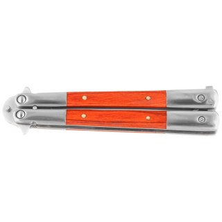 Nóż motylkowy Third Decor Habitat Balisong Palisander Wood/Stainless Steel, Satin 420 (K2095) Decor Habitat