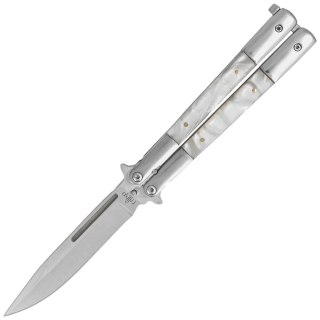 Nóż motylkowy Third Decor Habitat Balisong Pearl/Stainless Steel, Satin 420 (K2097) Decor Habitat