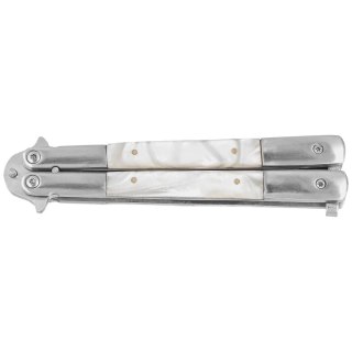 Nóż motylkowy Third Decor Habitat Balisong Pearl/Stainless Steel, Satin 420 (K2097) Decor Habitat