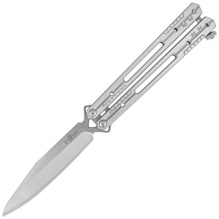 Nóż motylkowy Third Decor Habitat Balisong Satin Stainless Steel, Satin 420 (K2920B) Decor Habitat