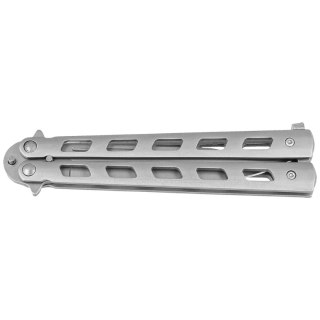 Nóż motylkowy Third Decor Habitat Balisong Grey Stainless Steel, Satin 420 (10967) Decor Habitat