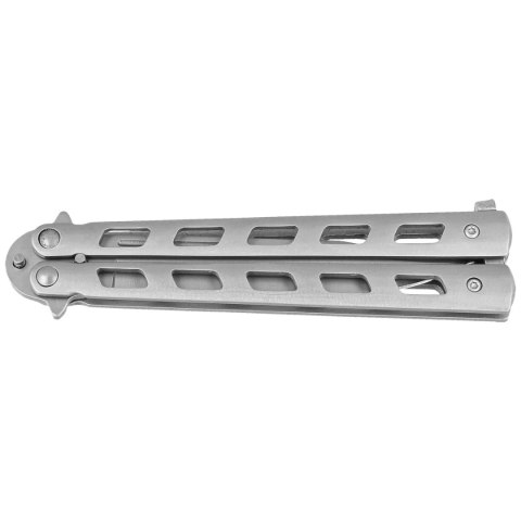Nóż motylkowy Third Decor Habitat Balisong Grey Stainless Steel, Satin 420 (10967) Decor Habitat