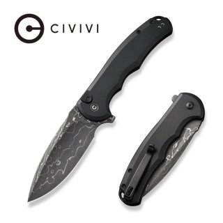 Nóż składany Civivi Button Lock Praxis Black Aluminium, Damascus (C18026E-DS1) Civivi by WE Knife
