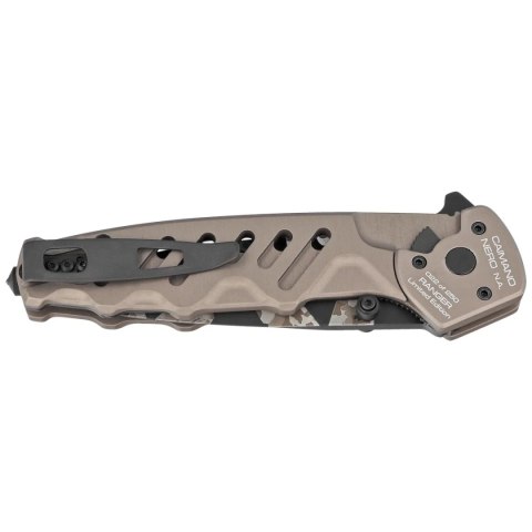 Nóż składany Extrema Ratio Caimano Nero N.A. Ranger LE No 073/250 Tactical Mud Aluminium, Geotech Camo N690 (04.1000.0166/BW/TM) Extrema Ratio