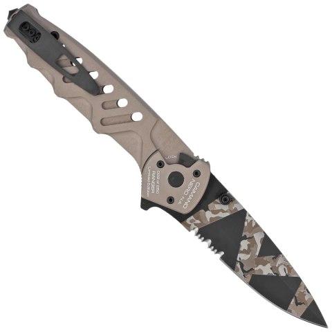 Nóż składany Extrema Ratio Caimano Nero N.A. Ranger LE No 096/250 Tactical Mud Aluminium, Geotech Camo N690 (04.1000.0166/BW/TM) Extrema Ratio