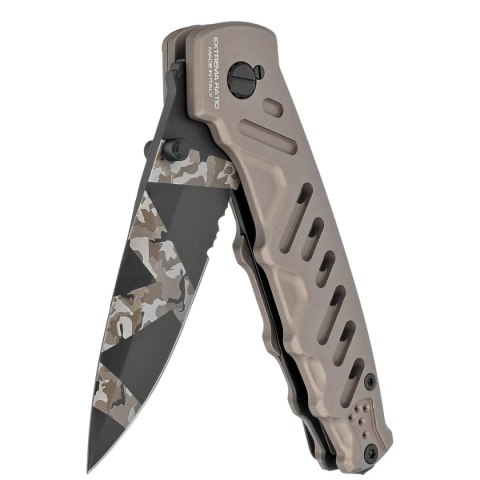 Nóż składany Extrema Ratio Caimano Nero N.A. Ranger LE No 096/250 Tactical Mud Aluminium, Geotech Camo N690 (04.1000.0166/BW/TM) Extrema Ratio