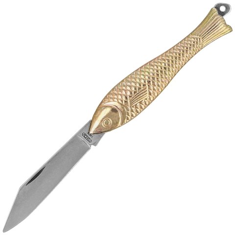 Nóż składany Mikov Fishlet 130 Gold, Stonewashed 420 (130-NZn-1/ZL STONEWASHED) Mikov s.r.o.