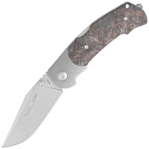 Nóż składany Viper Turn LE 111/300 Titanium/Dark Matter Copper Fat Carbon, Bead Blasted M390 by Fabrizio Silvestrelli (V5986FCC) Viper by Tecnocut