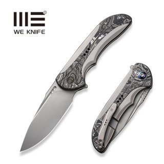 Nóż składany WE Knife Equivik Gray Titanium/Aluminium Foil Carbon Fiber, Stonewashed CPM 20CV (WE23020-1) WE Knife