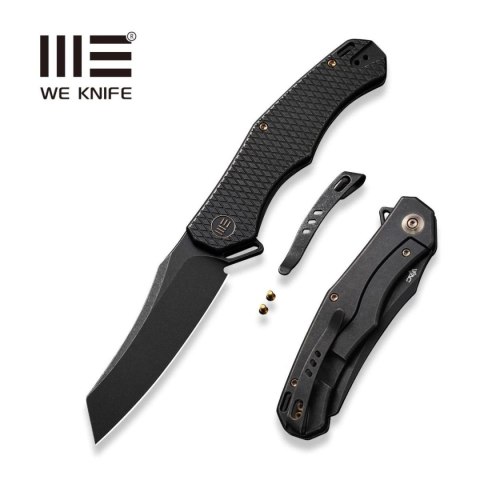 Nóż składany WE Knife RekkeR Black Titanium, Black Stonewashed CPM 20CV by Kyle Lamb (WE22010G-1) WE Knife