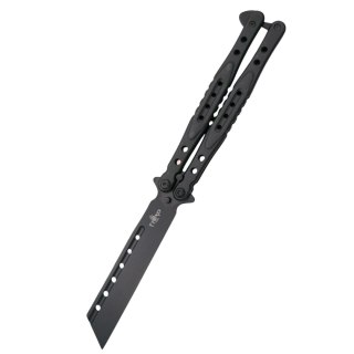 Nóż treningowy motylkowy Third Decor Habitat Balisong Black Stainless Steel, Black 420 (K2823X) Decor Habitat